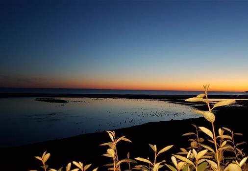 coucher de soleil, Paysages de la Faute-sur-Mer, en Vendée 
