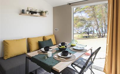 Location mobil homes 6 pers. vue mer au camping Les Tulipes, camping avec piscine chauffée, camping bord de mer à la Faute sur Mer proche de la Tranche sur Mer en Vendée - Camping les tulipes